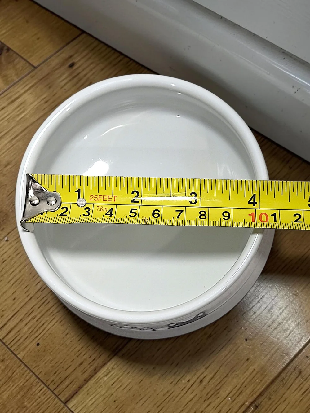 Naughty and Nice Cat Bowl with Black and White Cats Double-sided Accents